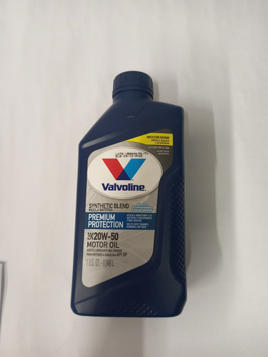 Aceite Semi-sintetico 20w50 Valvoline 