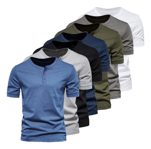2024 Boutique Ropa De Hombre Camiseta Deportiva Color Liso