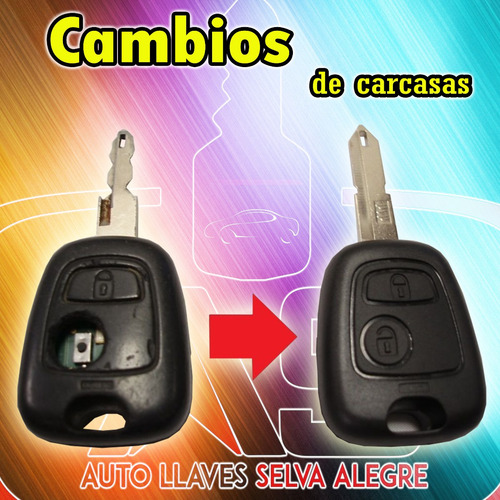 Imagen 3 de 6 de Llaves Con Chip Para Autos Vw Peugeot Nissan Ford Renault