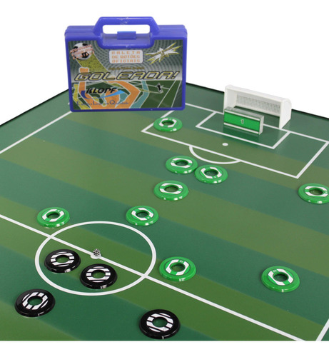 Jogo De Futebol De Botão Klopf 4100 Com Maleta Times Completa