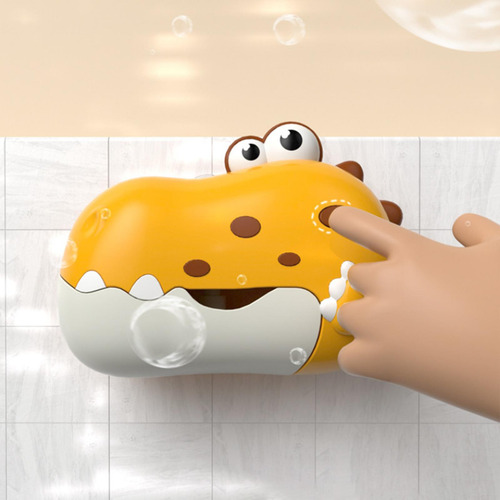 Toy Child Bath Dinosaur Bath Bubble Tool Com Fortes Amarelo