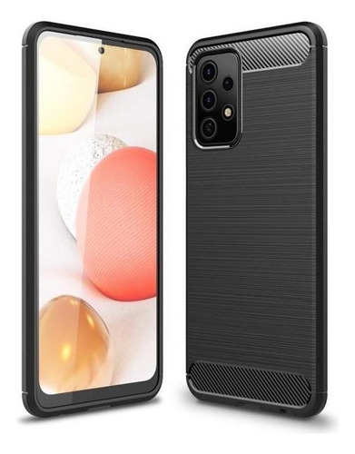 Funda Tpu Fibra Carbono Con Textura Cepillada Para Samsung