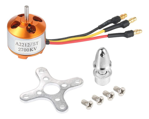 Motor 2212-5t 2700kv Brushless C/ Spinner P/ Zagi 2826