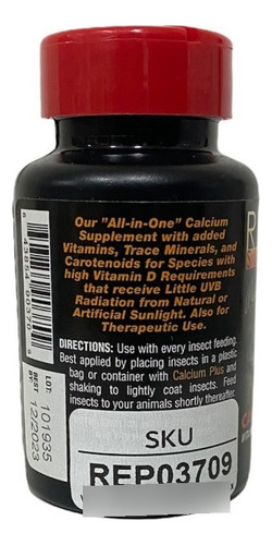 Calcio+vitamina Hyd Repashy Suplemento Reptilesyanfibios 85g