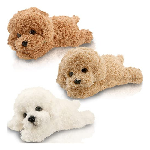 3 Pack 11 Inch Teddy Dog Plush Animal Toys Soft Realist...