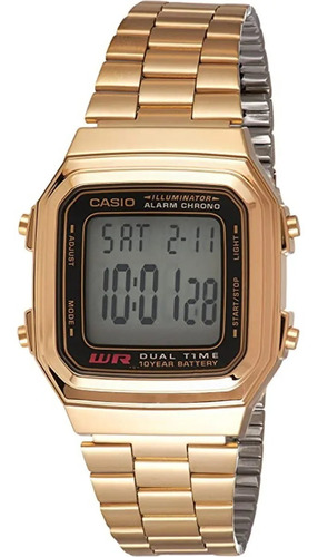 Casio Reloj Digital Acero Inoxidable A-178wga-1a Febo