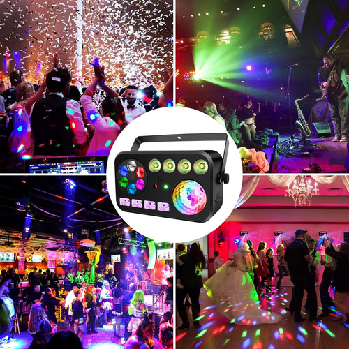 Luz Led Para Fiestas En El Escenario, Luz De Dj 5 En 1 De 10