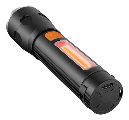 Linterna Led De 490 Lúmenes 2 En 1 Con Batería Recargable Y