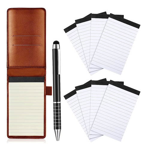 Outus 10 Piezas Mini Pocket Notepad Holder Set, Incluido Min