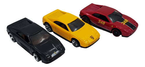 3 Hot Wheels Ferrari 348 De 1990 Usados Sueltos