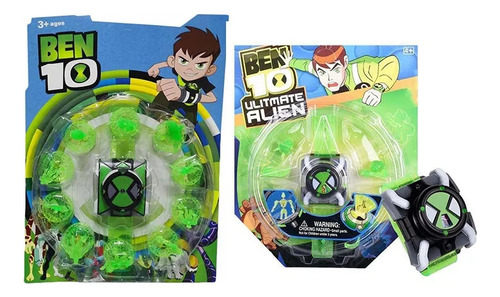 Ll 2 Piezas Reloj Interactivo Ben 10 Omnitrix 2024 Con 40