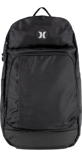 Mochila Hurley Negra Rider Backpack Con Porta Lab Negro Liso
