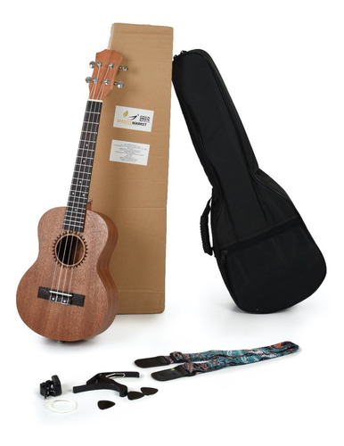 Ukelele Kit Tenor 28pgd Caoba 4 Cuerdas Resistencia Calidad