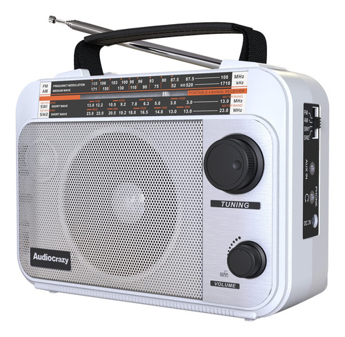 Radio Transistor De Radio Am/fm/sw1/sw2 Ac O Funciona Con Pi