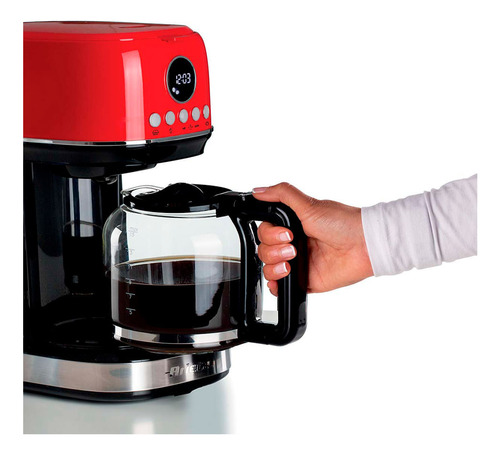 Cafeteira Ariete Americana Moderna Vermelha - 00m13960 Cor Vermelho 127v