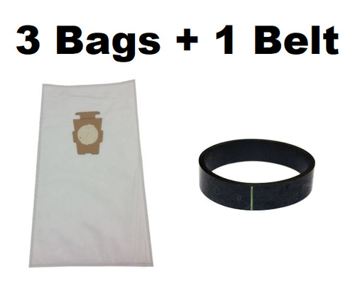 (3) F Style Cloth Hepa Vacuum Bags For Kirby Sentria I & Aah