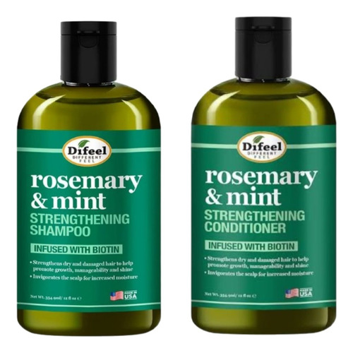 Shampoo Y Acondicionador Con Biotina Rosemary Difeel