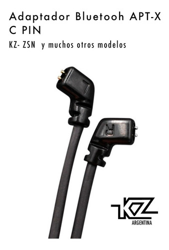Imagen 2 de 10 de Adaptador Bluetooth Kz Aptx Plus Pin A / B / C / Mmcx - Representante Oficial Kz
