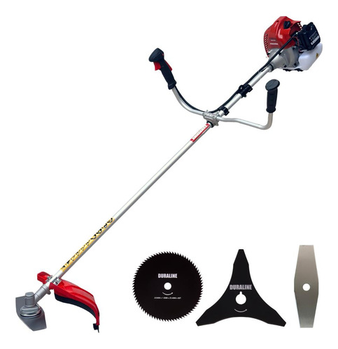 Roçadeira Lateral Gasolina Kawashima Bcj521 + Kit Facas