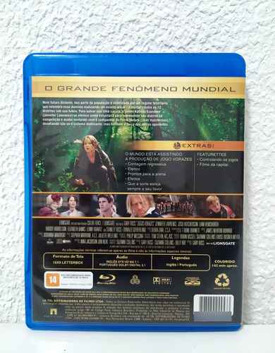 Jogos Vorazes 1 E Jogos Vorazes Em Chamas Blu-ray