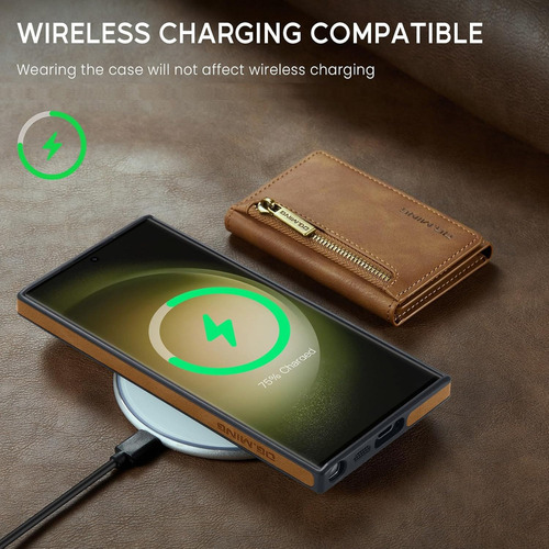 B Funda Tipo Cartera Desmontable For Samsung Galaxy S23 Ultra