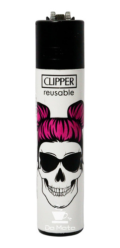 Isqueiro Clipper Skeleton Hair Edição Para Colecionador