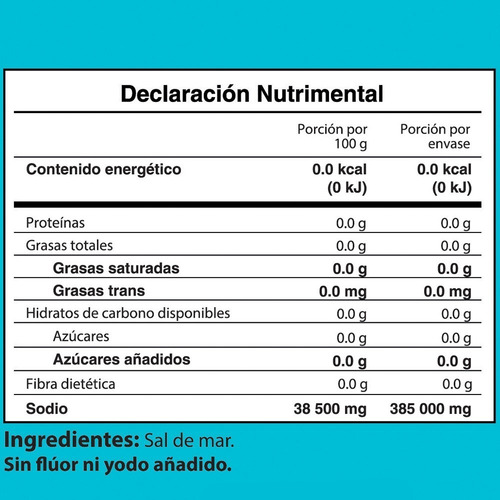 Imagen 4 de 4 de Sal De Mar Altamar Pouch 1kg