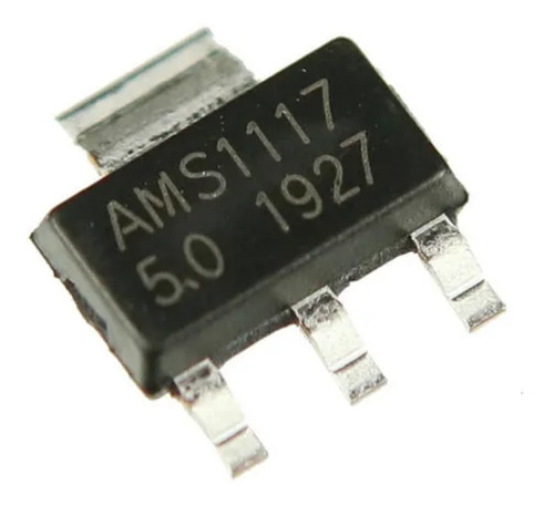 Ams1117 5.0v Regulador Sot 223 Kit Com 7 Unidades