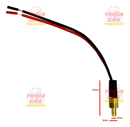 Imagem 2 de 4 de Sensor Temperatura Agua Redutor Tomasetto Kit Geracao 5 Stag