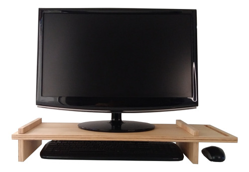 Soporte De Monitor. Base Para Escritorio. Madera