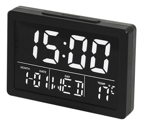 Reloj Despertador Digital Led Grande Con Puertos De Cargador