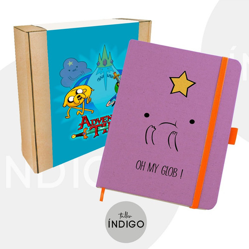 Libreta  Adventure Time / Grumosa Personalizada   Artesanal