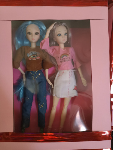 2 Muñecas Sorpresa Articuladas De 30 Cm