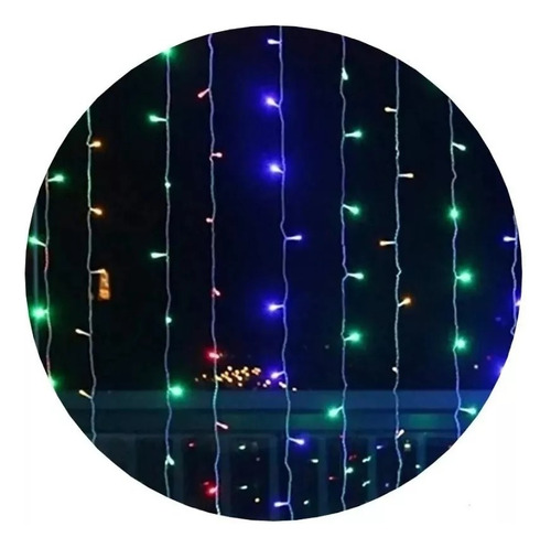 Lluvia De Luces Blanco Frio Led Cortina  2x2m 