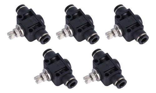 Conector Neumático, 5 Piezas, Válvula De Mariposa, Pvc Durad