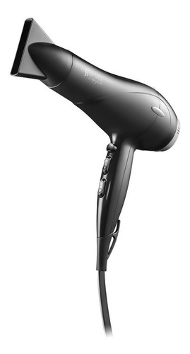 Secador de cabelo Essenza Beauty preto e prateado 127V