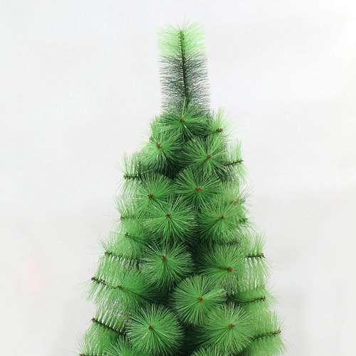 Árbol De Navidad Cepillo Tetero Decorativo 2.40mt Verde 