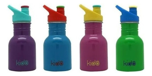 Botella Infantil Kido Metálica Colores 335ml Keep 