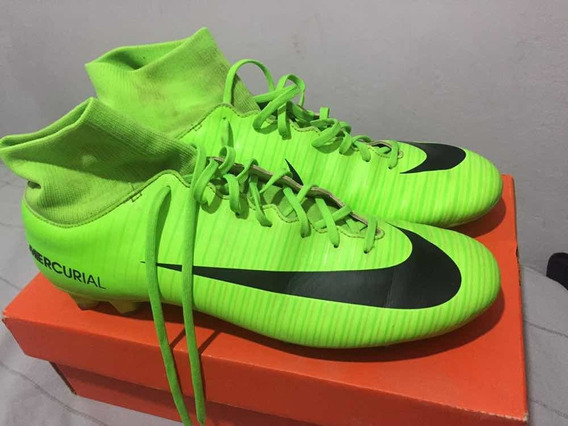 botines nike mercurial verde fluor