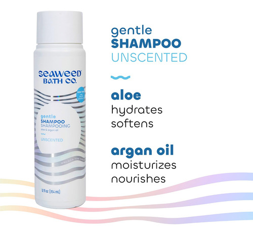 Champú Suave Sin Perfume, Algas, Aloe, Aceite Argán.