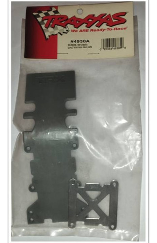 Traxxas 4938a Skidplate, Rear Plastic (grey) Stainless Steel