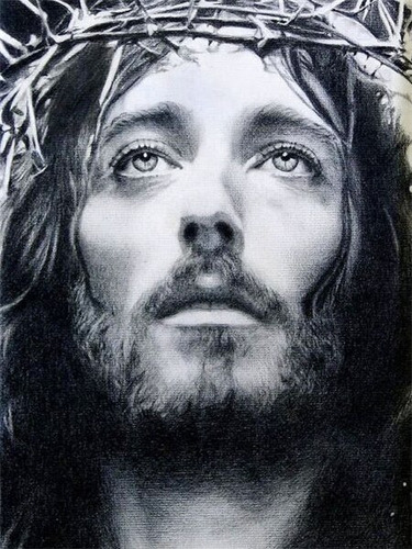 Pintura Artística Con Diamante De Jesús, Completamente Cuadr