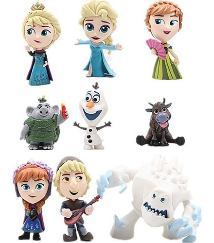 Frozen Adventure Deluxe Colección X 9 Figuras En Bolsa 