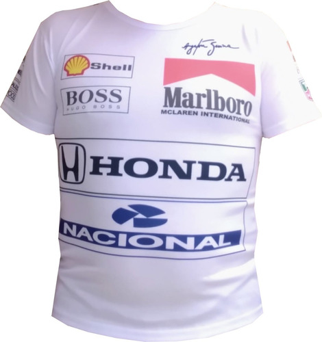 Playera Poliester Drytech Ayrton Senna Mclaren Ed Esp