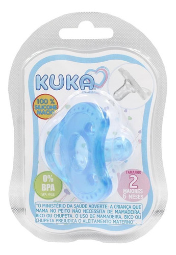 Chupeta Silicone Soft Comfort 2 Azul 2907 - Kuka