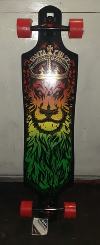 Imagen 3 de 3 de Longboard Santa Cruz Lion God Rasta Drop Thru (nueva)