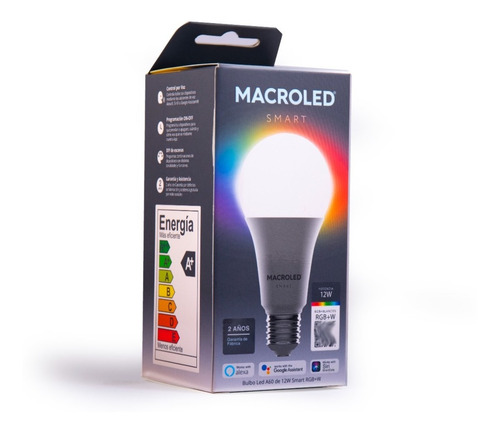 Imagen 9 de 10 de Ampolleta Wifi 12w Smart Inteligente Mas Potente! / Bascotel