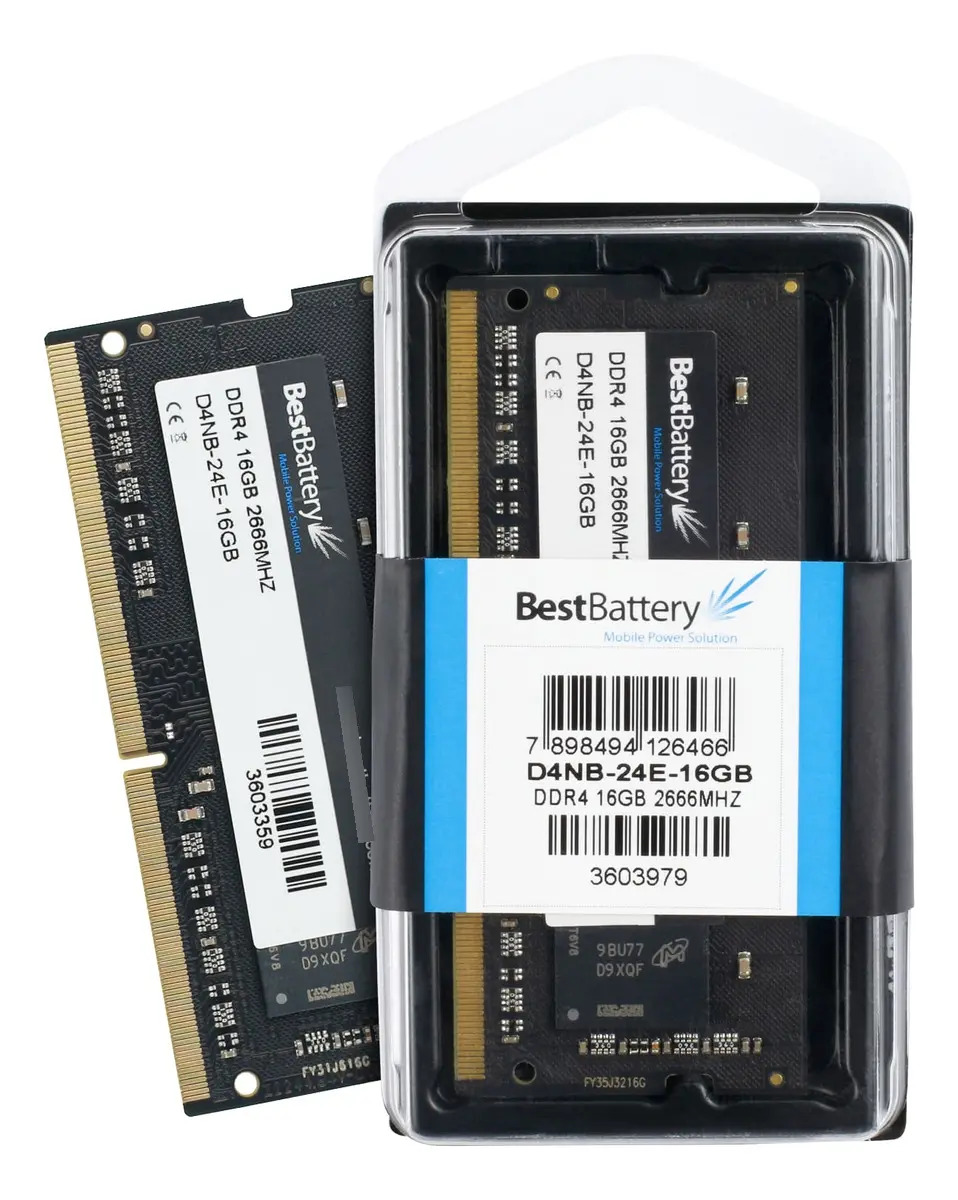 Memória DDR4 16GB 2666MHz SODIMM para Notebook HP Bestbattery