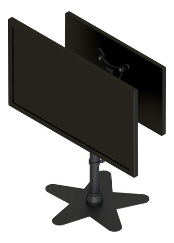 Suporte Mesa Para 2 Monitores Ou Tv De Mesa Com Rotação