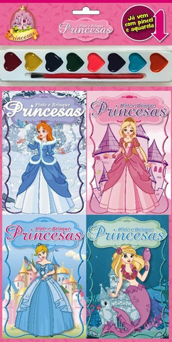 Livro: Princesas Pinte E Brinque 01, De Ibc - Instituto Brasileiro De Cultura Ltda. Série Indefinido, Vol. 1. On Line Editora, Capa Mole, Edição 1 Em Português, 2020
